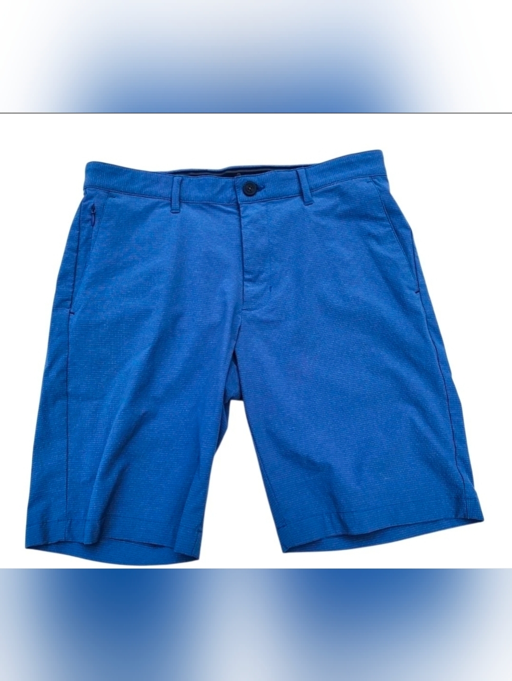 Tommy Bahama Mens Blue Shorts 32x10 Flat Front Stretch Casual Golf